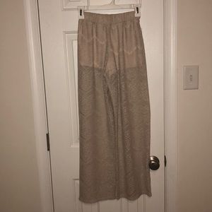 Nude sheer beach pants